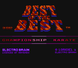 Best of the Best Championship Karate screenshot 3 for NES
